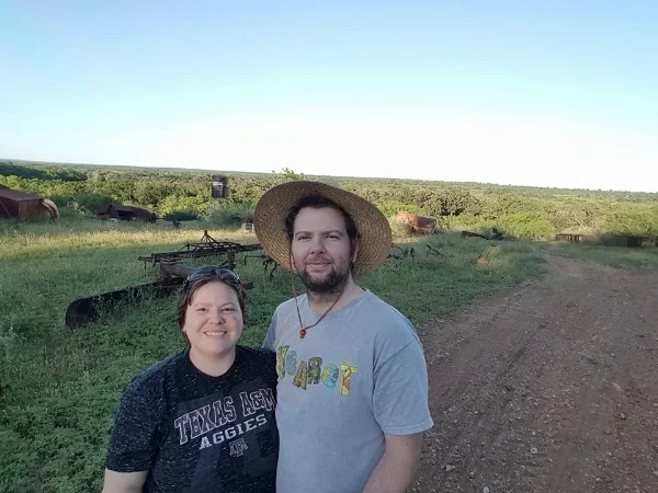 John and Cindy on the family farm!
