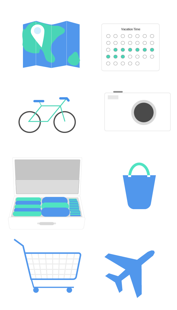 These were all the custom Icons I made for my packprep marketing page