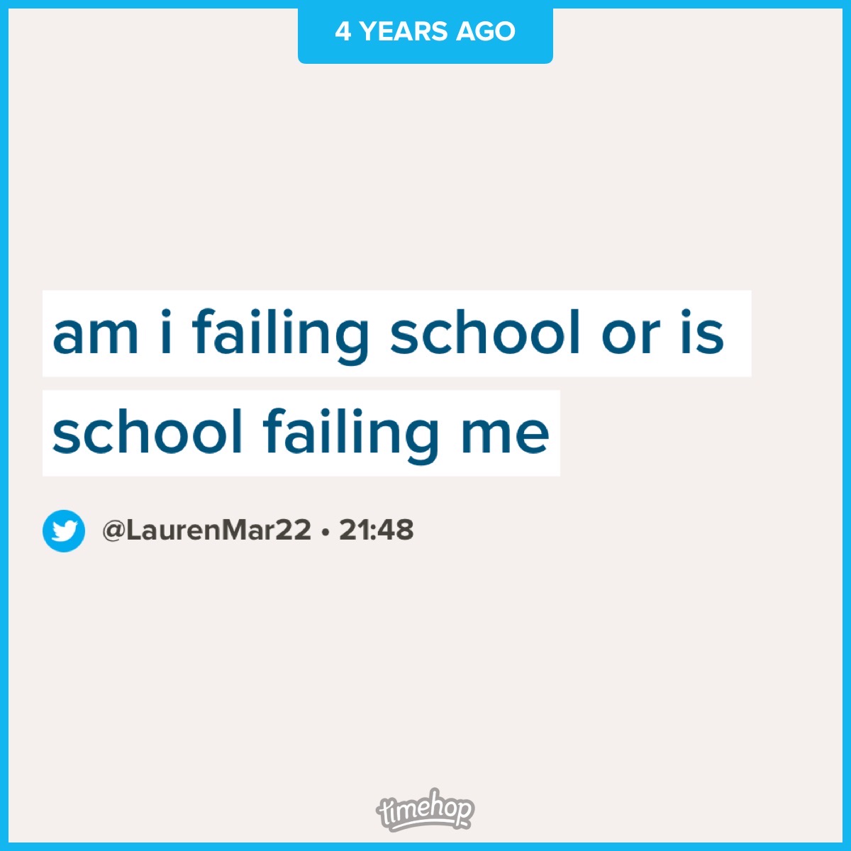 What Was I Like In Highschool?