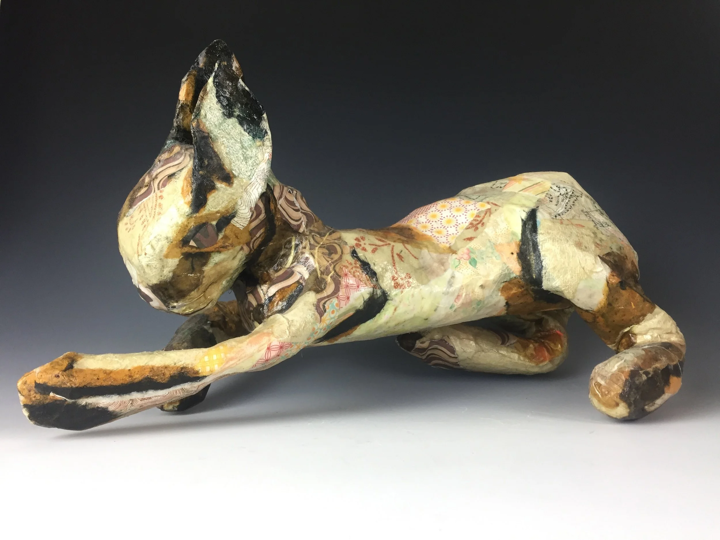 Snowshoe Hare - Jennifer OgdenPaper-Mache Sculpture
