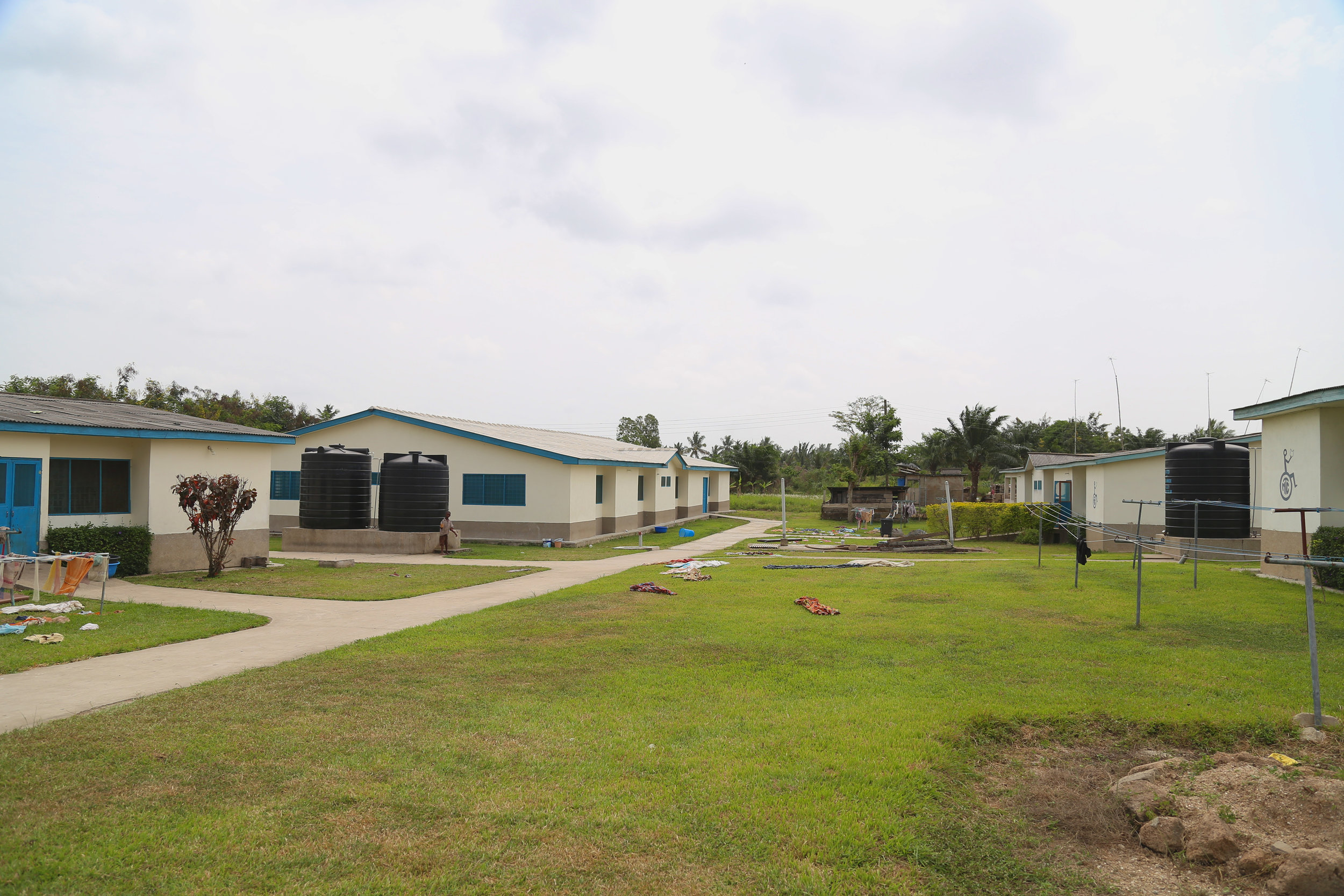 Our dormitory and vocational skills building.