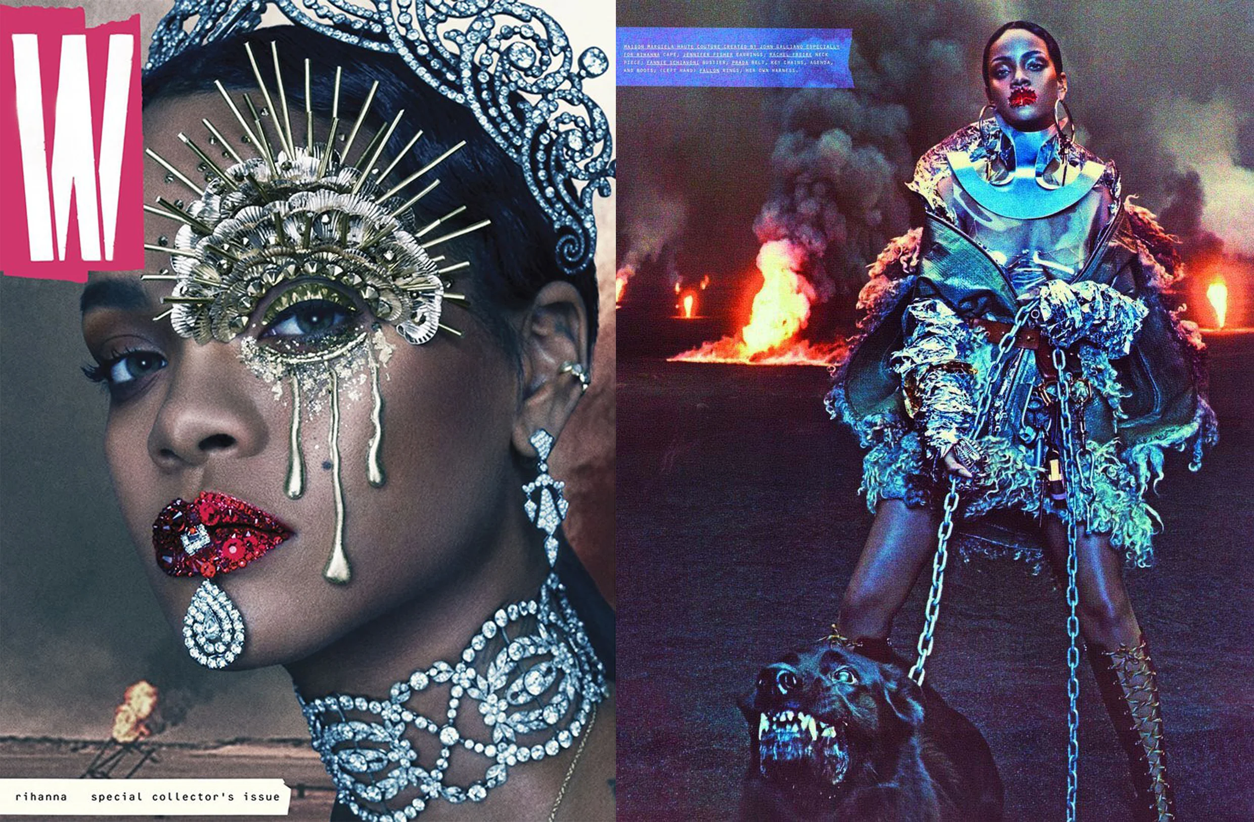 W MAGAZINE US RIHANNA EDWARD ENNINFUL STEVEN KLEIN