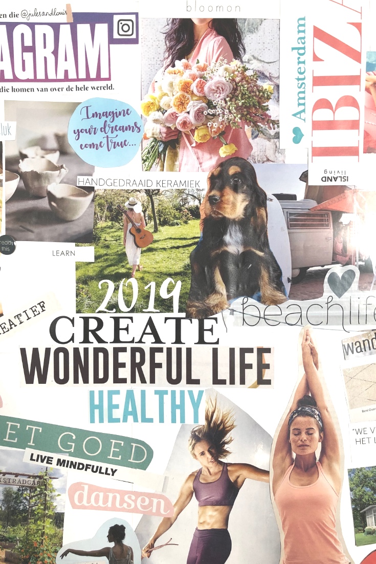 een detail van mijn vision board…