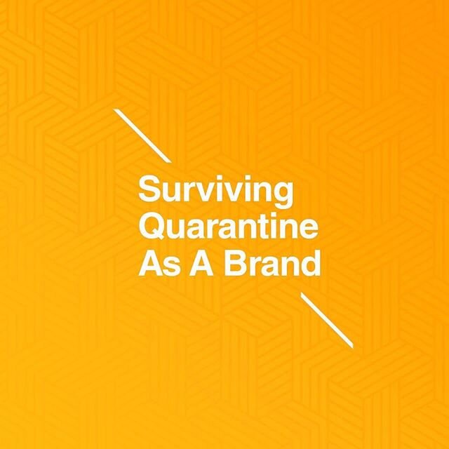 Five tips for brands looking to digitally survive the covid19 #quarantine

We're here to help.

In times like these, social media is increasingly important. People are going to be on their phones and tech now more than ever, so instead of shying away