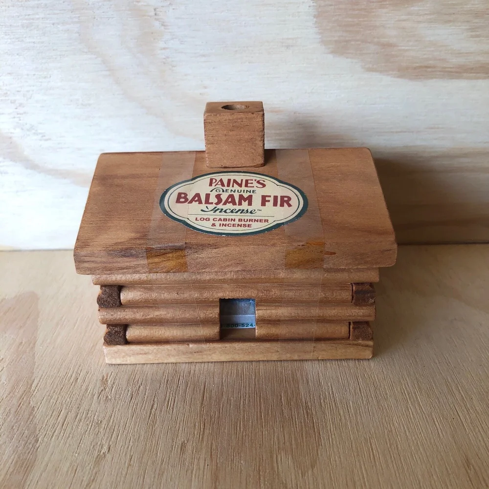 Paine's Balsam Fir Log Cabin Burner — Lonesome Woods