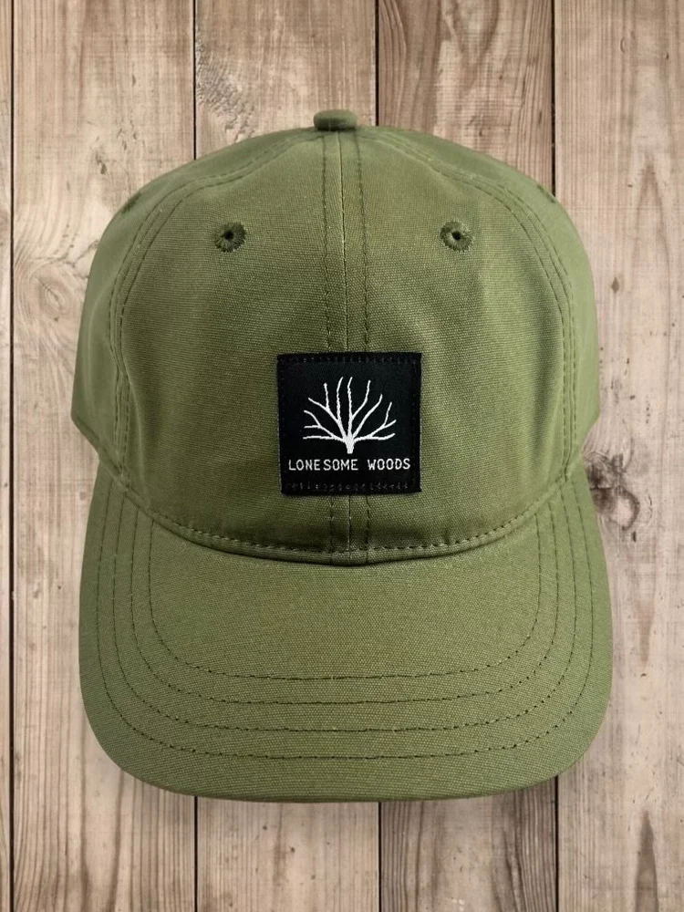Olive Green Waxed Canvas Outdoor Hat — Lonesome Woods