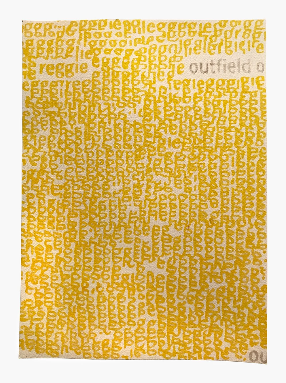 Reggie marker on paper 12 1/2” x 9 1/2” 2018