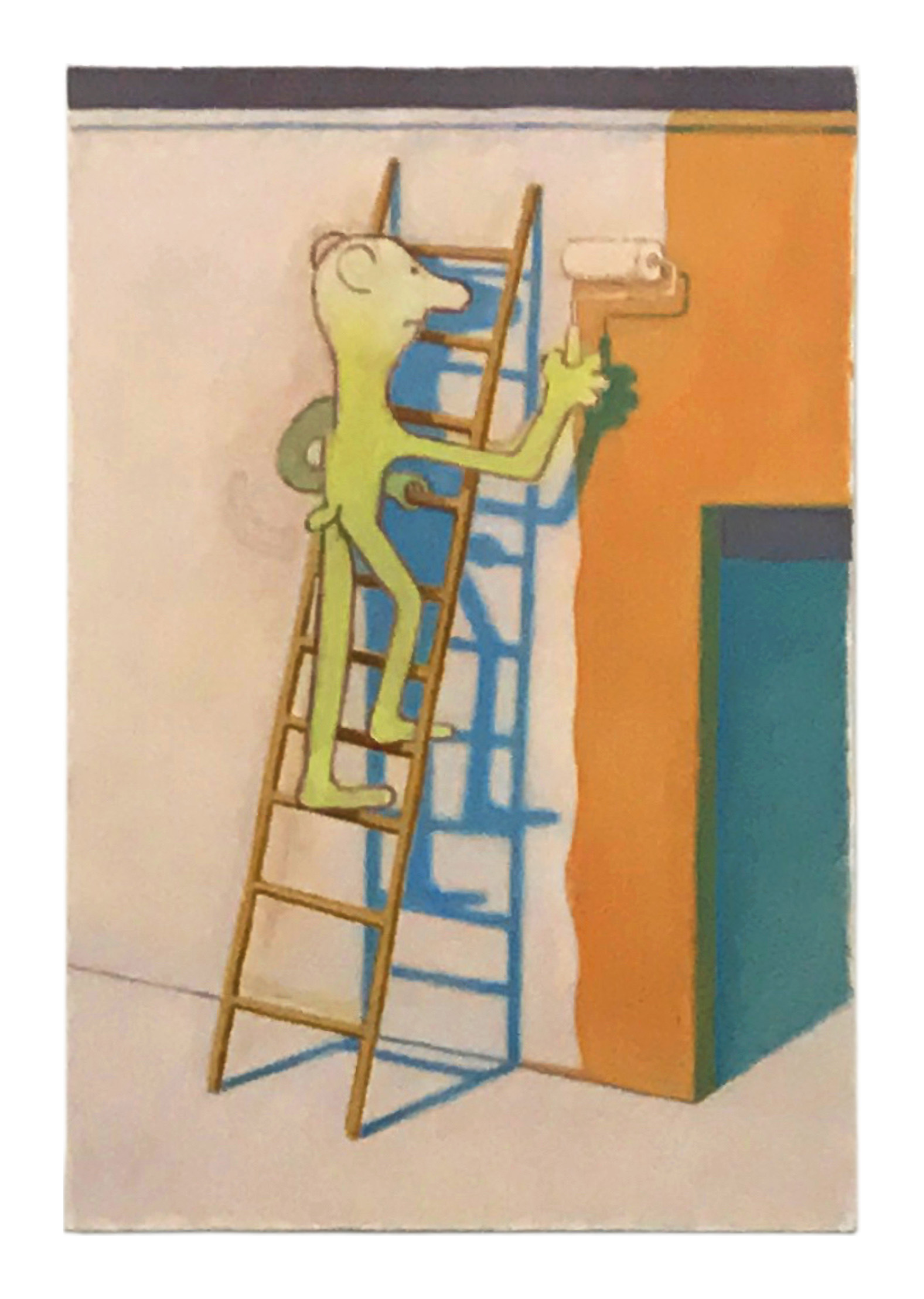 Clayton Schiff Leroy Paints Oil on Canvas, 36 x 24 inches, 2017