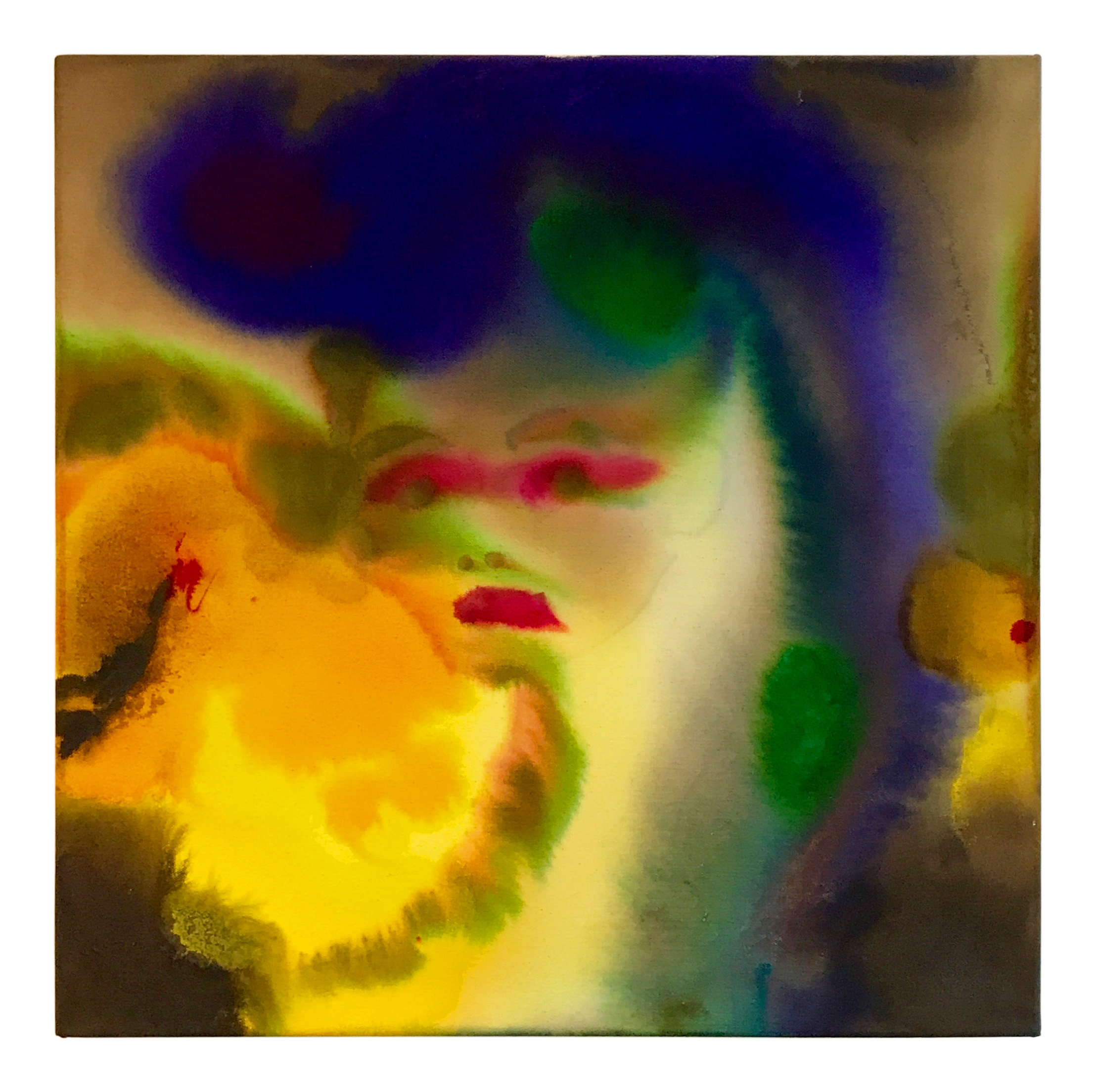 Erin Dunn Apoca Lexa watercolor on canvas, 20 x 20 inches, 2017