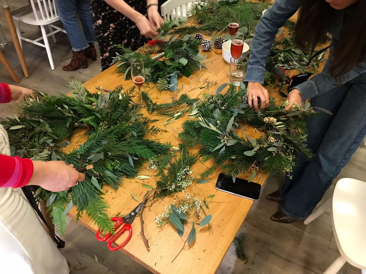 The White Company wreath workshop