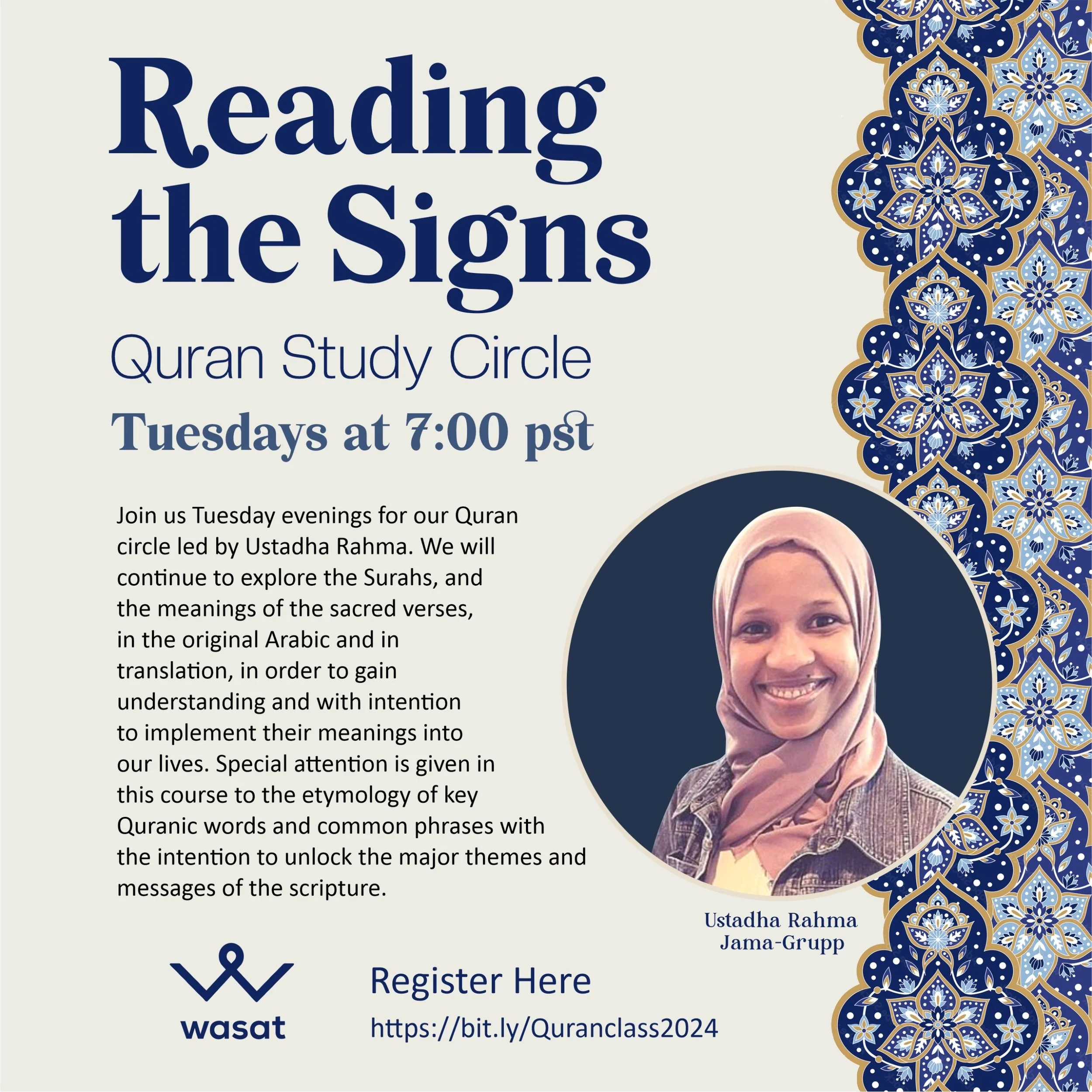 Quran Class With Ustaadha Rahma  
