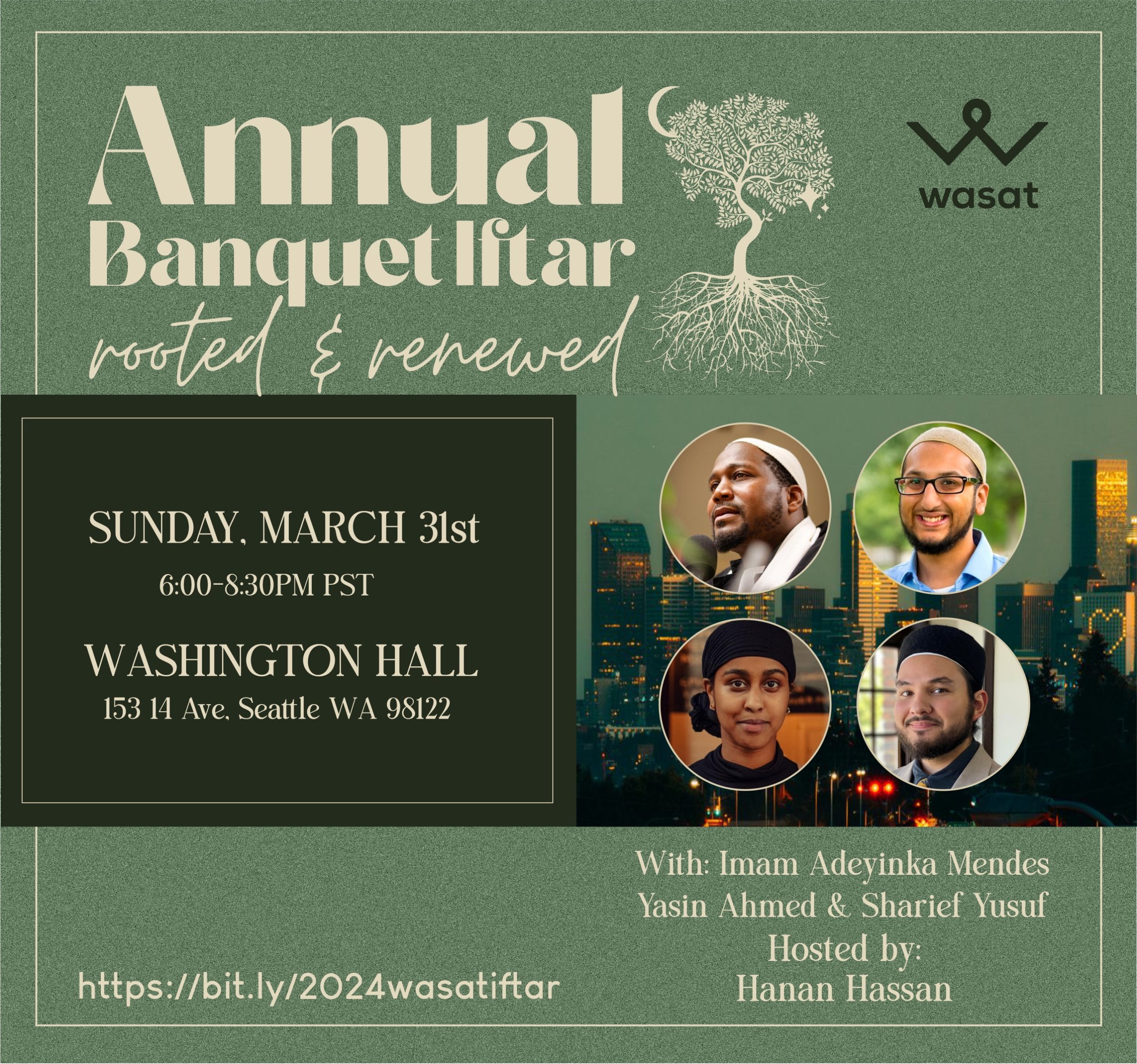 Annual Banquet Iftar w/ Imam Mendes @ Washington Hall