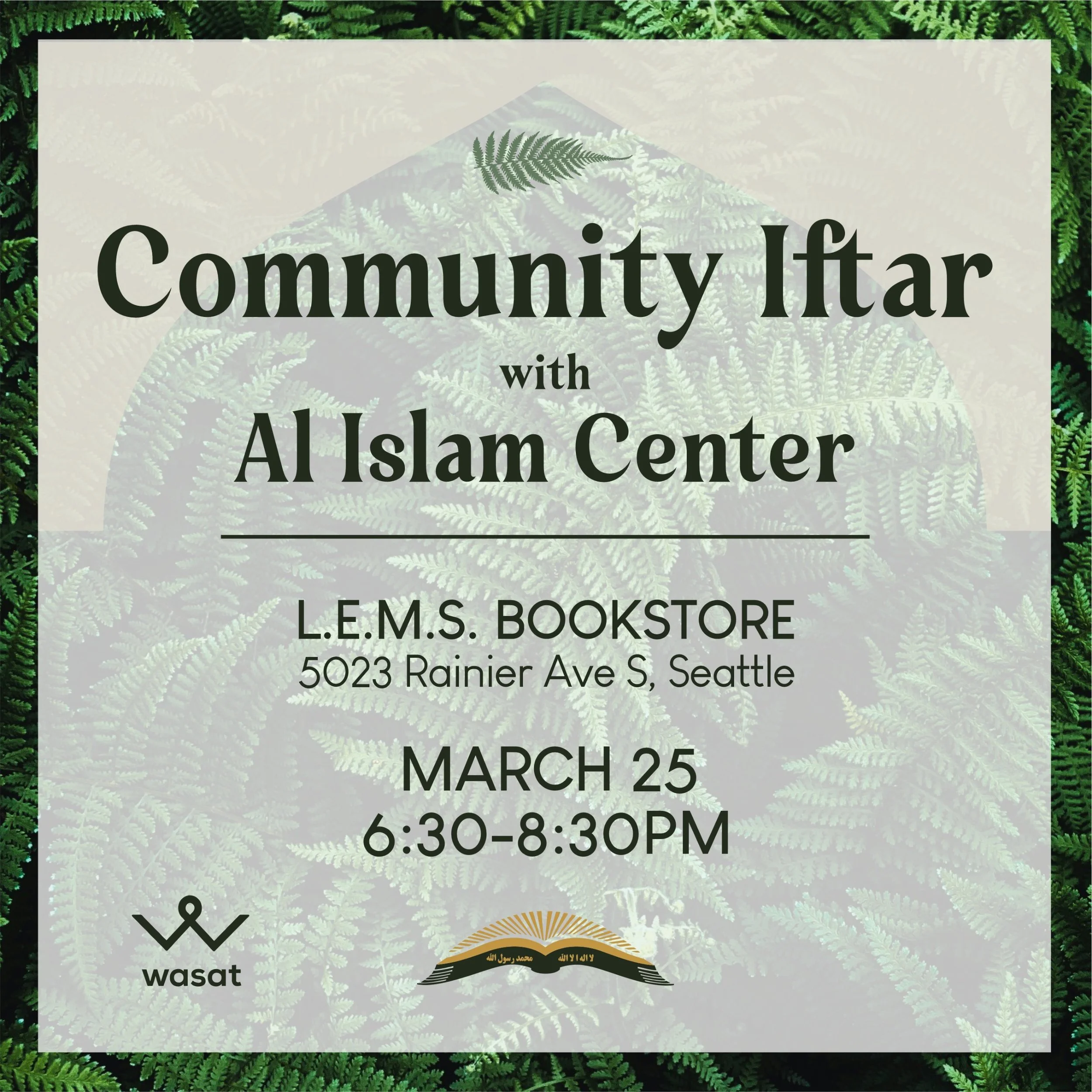 Community Iftar w/ Al Islam Center @ LEMS bookstore 