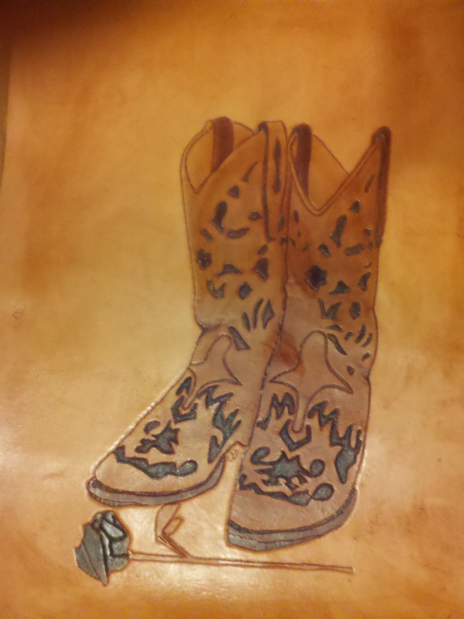 Boot & Rose Still Life 