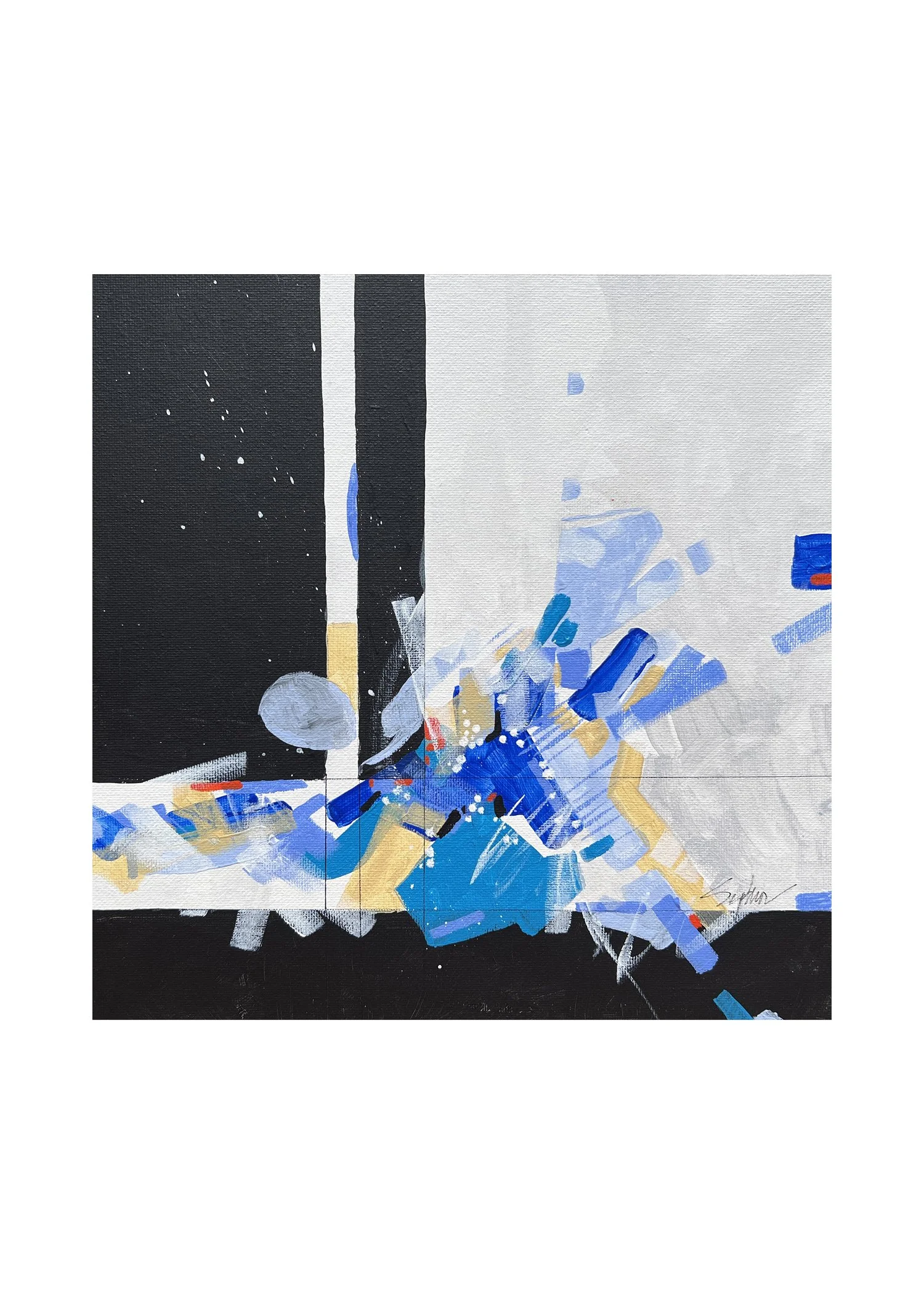 057.1 Escape, acrylic & ink, 12 x 12, May 2026.jpg
