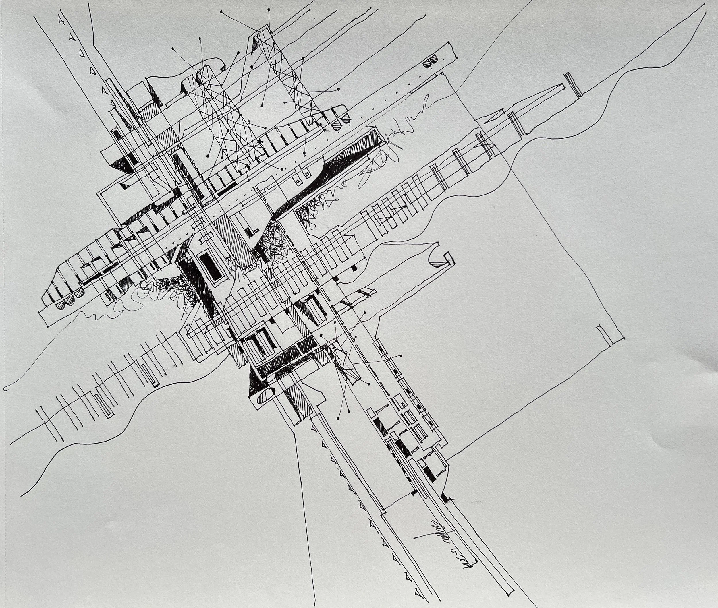   Untitled   Pen &amp; Ink | 14” x 17” June 2024 