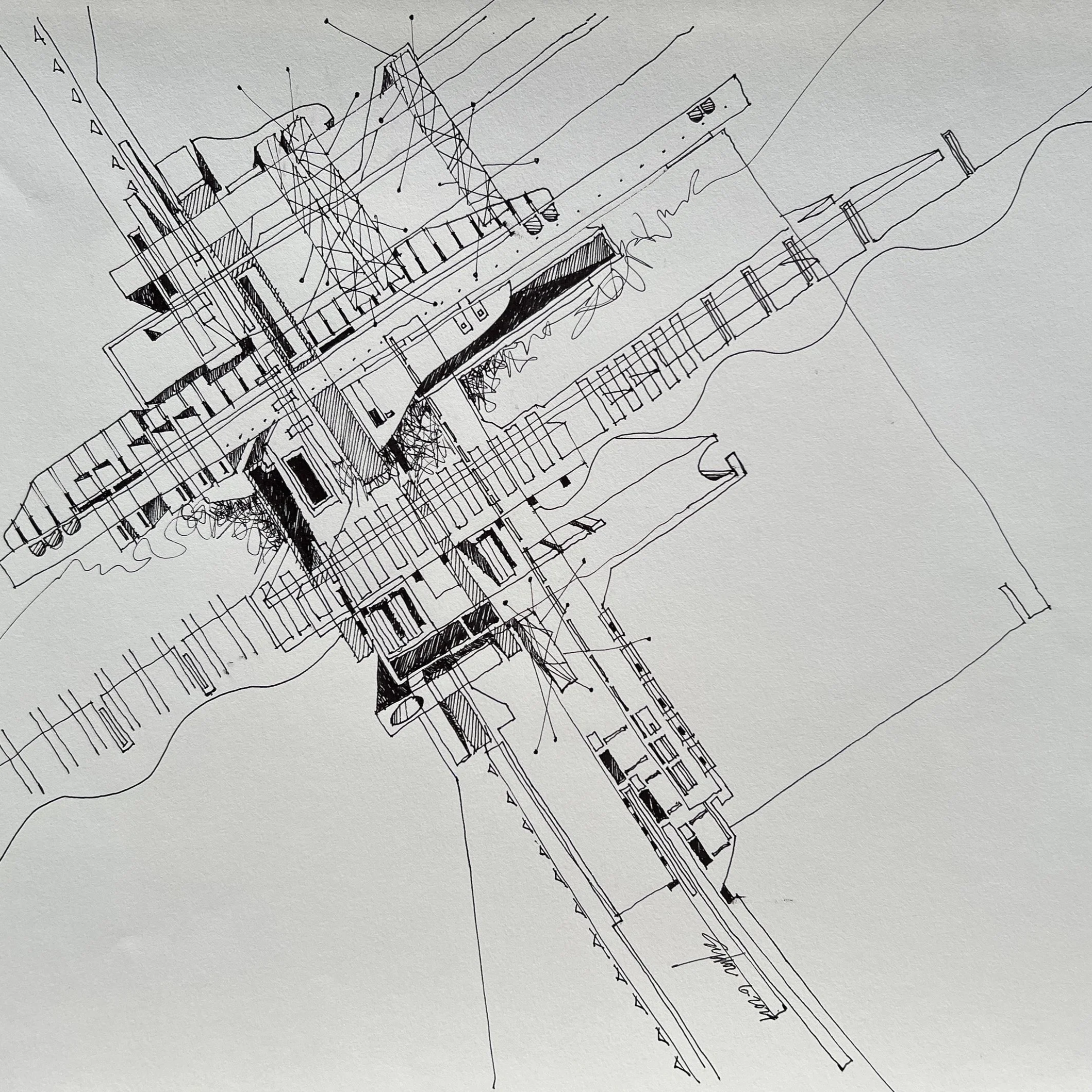   Untitled   Pen &amp; Ink | 14” x 17” June 2024 