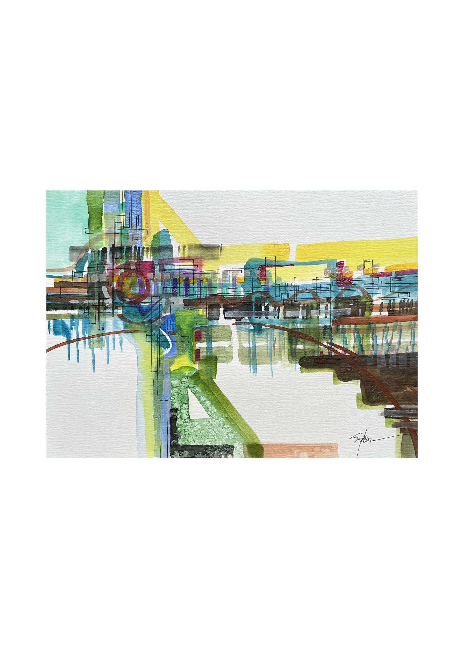 078.1 Places II, watercolor & ink, 11H x 15W, August 2026, $600.jpg