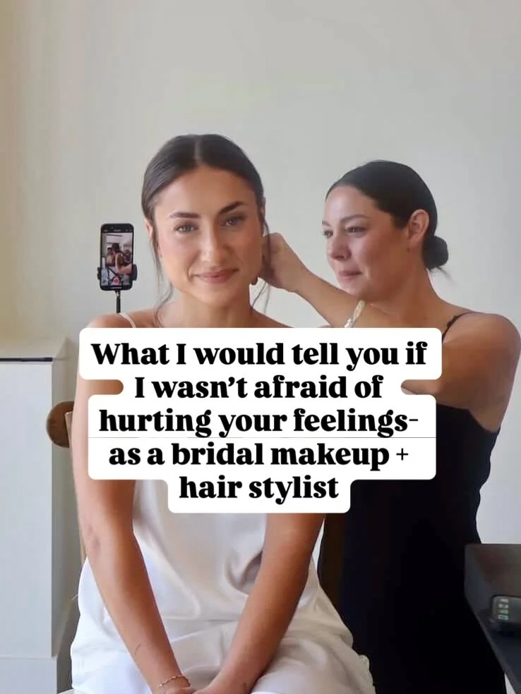 After being a bridal makeup + hair artist for hundreds of weddings, this is what I want to tell all of my clients&hellip;

1- Your makeup will never look like your inspo photo without proper skin prep- I&rsquo;m not talking about a mask the night bef