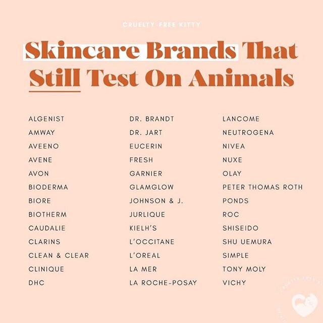 SHOCKING.  Thank you @crueltyfreekitty for reminding us that thinking beyond clean, green, conscious,etc with our skincare and makeup still means reading the extra fine print.
