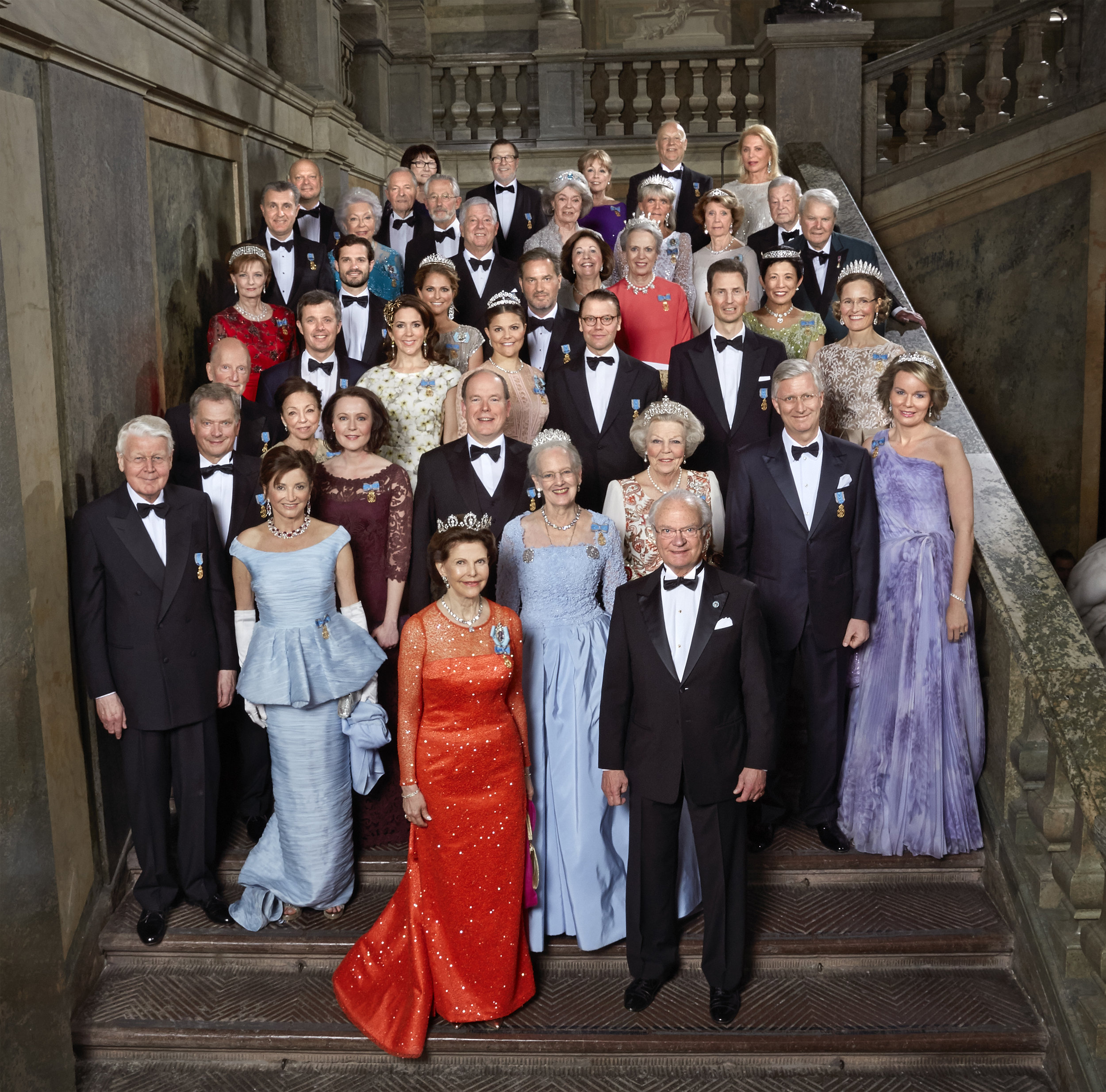 All of the guests at the banquet on April 30, 2016. Photo: Peter Knutson, Royal Court, Sweden 