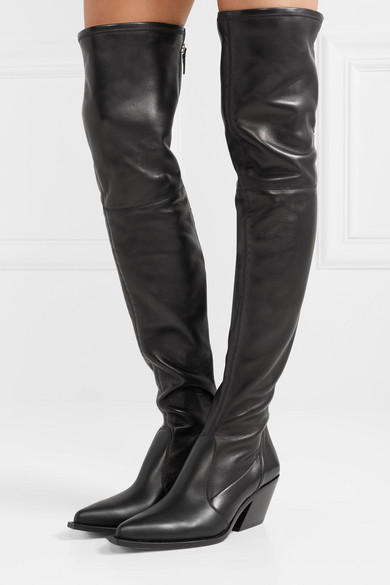Givenchy Leather Over-The-Knee Sock Boots — UFO No More