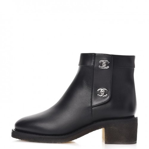 Chanel Calfskin CC Turnlock Ankle Boots — UFO No More