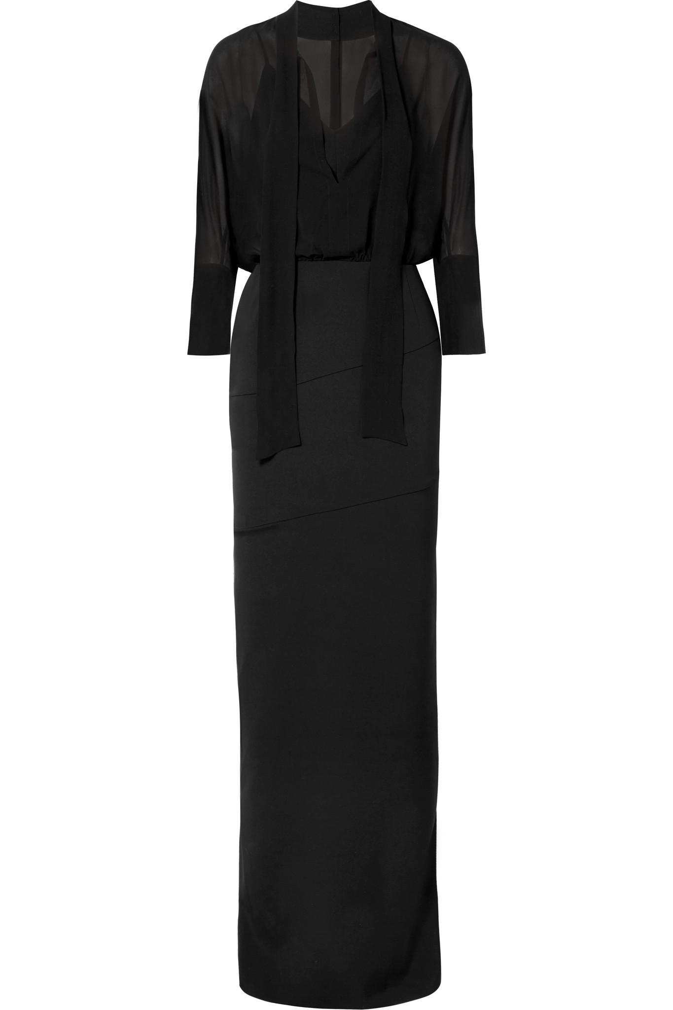 akris-black-Pussy-bow-Stretch-silk-Crepe-And-Georgette-Dress.jpeg