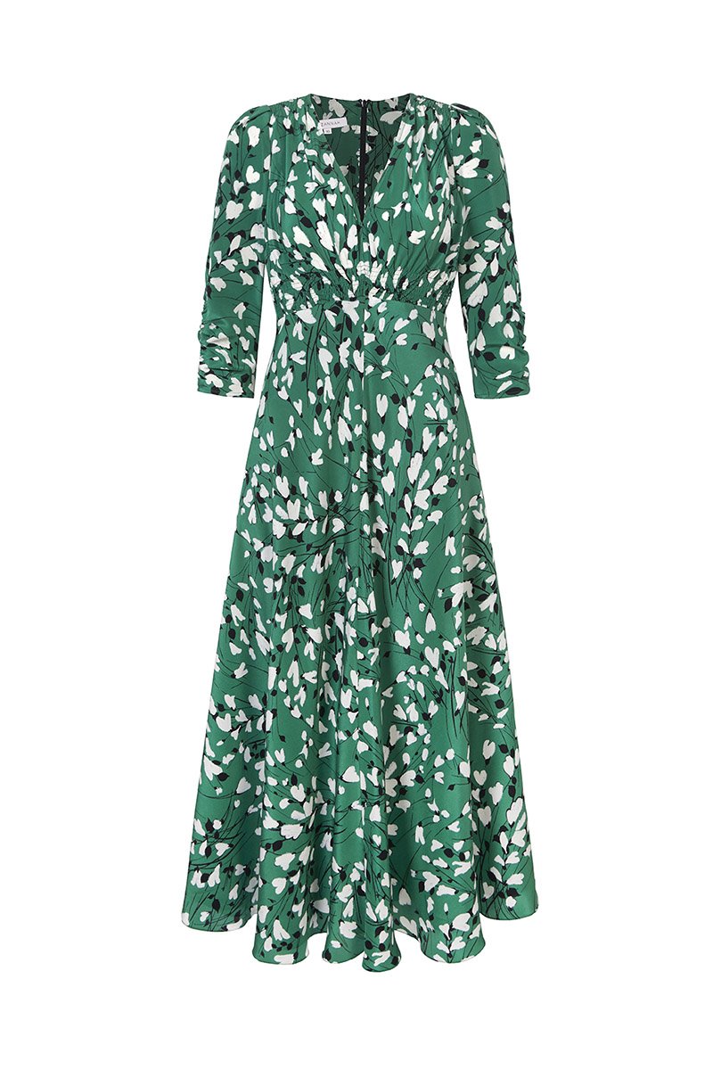 Suzannah Stormy Hearts Midi Tea Dress ...