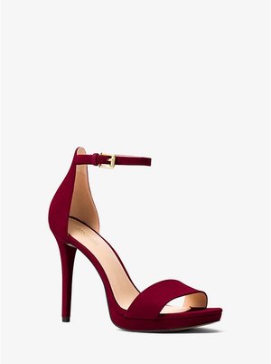 Michael Kors Hutton Sandals in Oxblood Suede — UFO No More