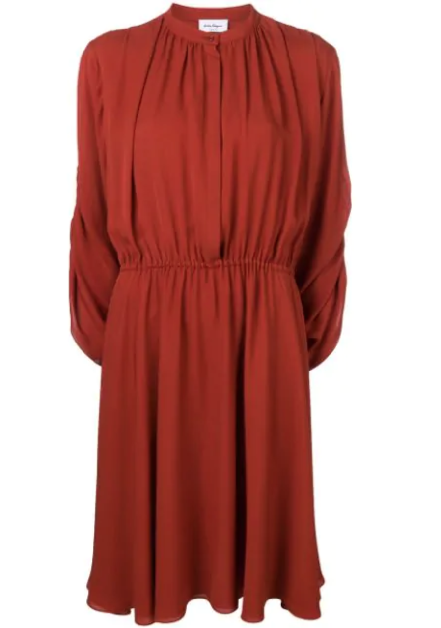 Salvatore Ferragamo Long-Sleeved Flare Dress  UFO No More