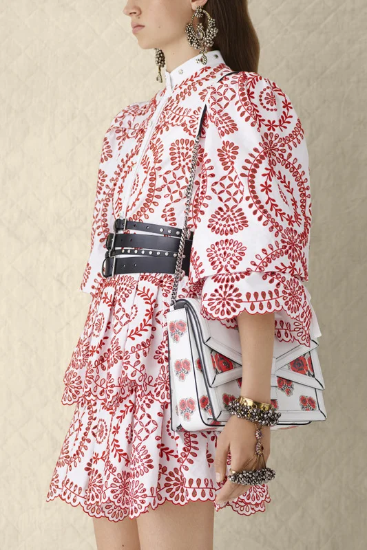Alexander McQueen Broderie Anglaise Popeline Dress