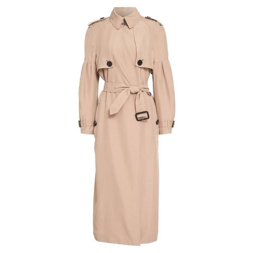 Burberry Maythorne Mulberry Silk Trench Coat in Nude UFO No More