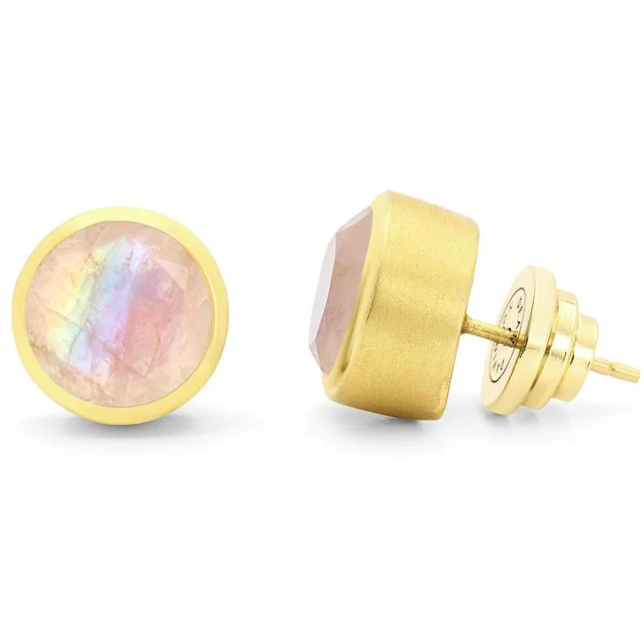 Dean Davidson Signature Midi Knockout Rainbow Moonstone Studs