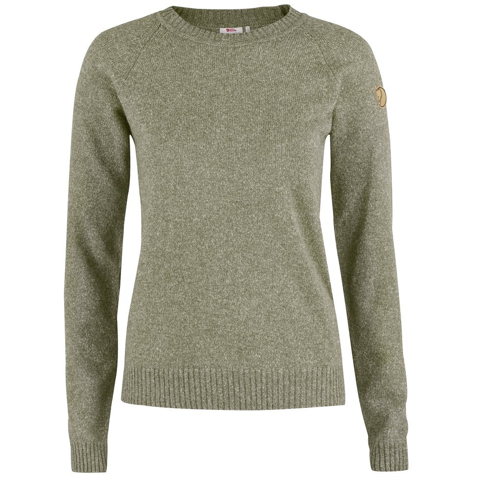 Fjällräven Övik Re-Wool Sweater in Forest Green 
