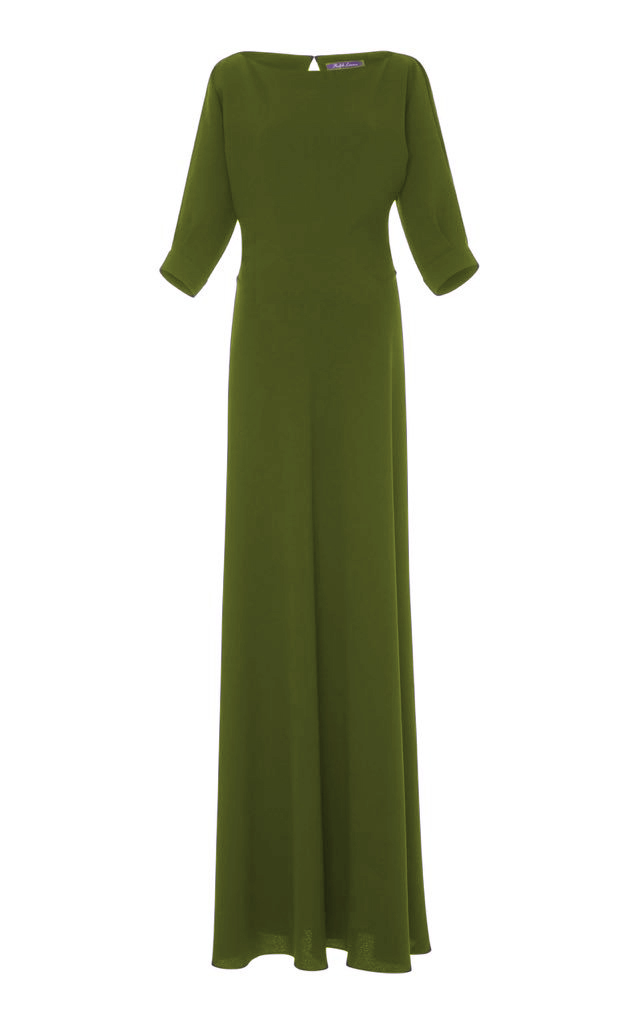 Ralph Lauren Hollins Midi Dress in Olive Green — UFO No More