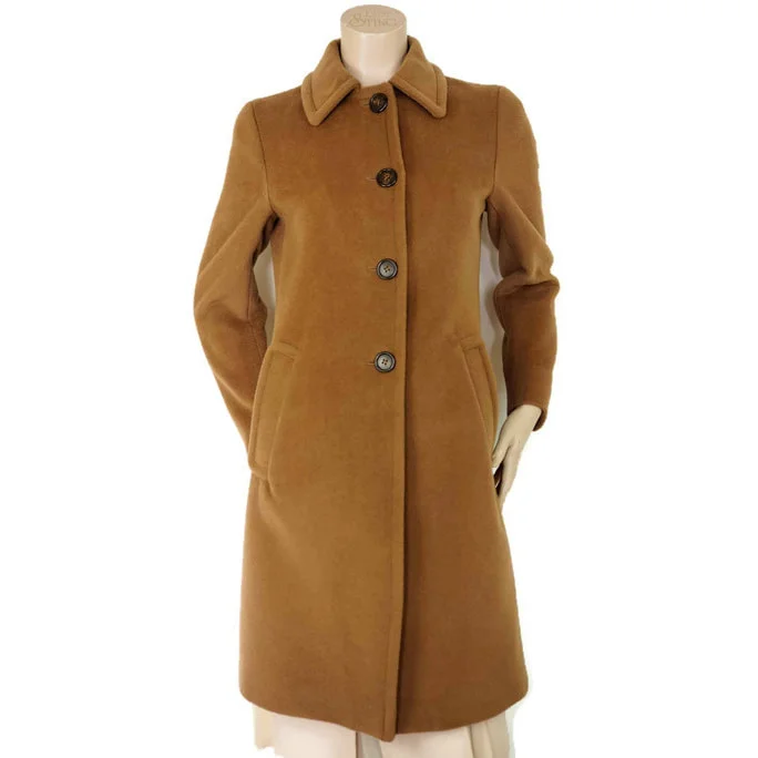 Prada Button Front Wool Coat
