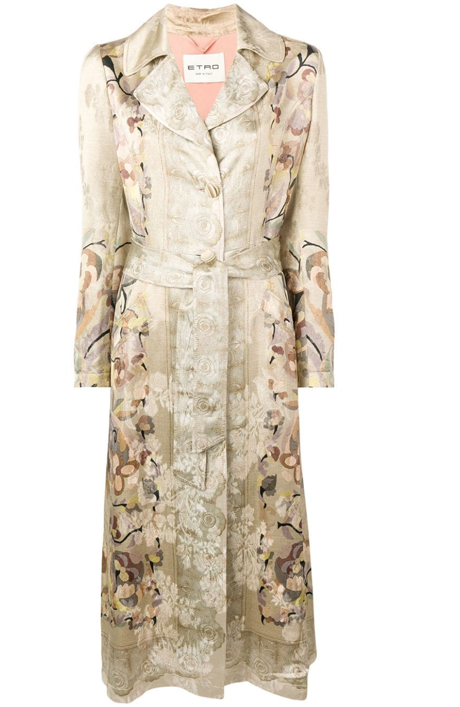Etro Floral Trench Coat — UFO No More