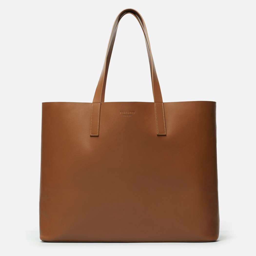 Everlane Cognac Leather Market Tote — UFO No More