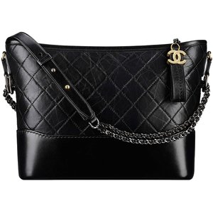 Chanel Cc Quilted Gabrielle Hobo Dark Grey Calfskin – ＬＯＶＥＬＯＴＳＬＵＸＵＲＹ