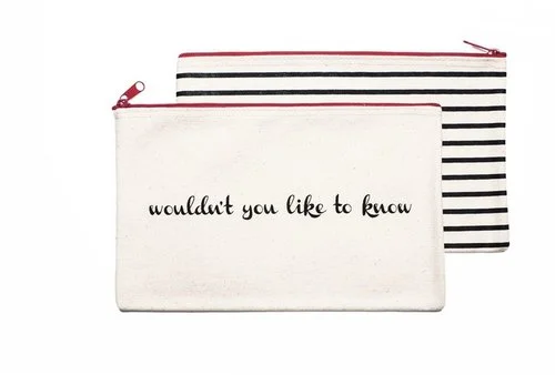 BeautyCounter Wouldn't You Like to Know Pouch