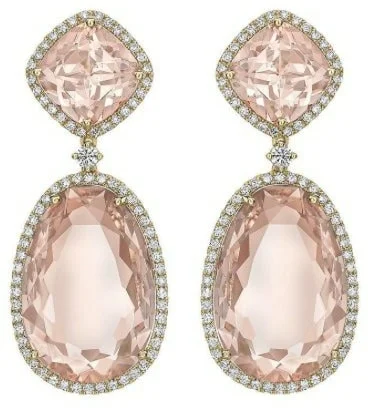 Kiki McDonough Morganite Drop Earrings