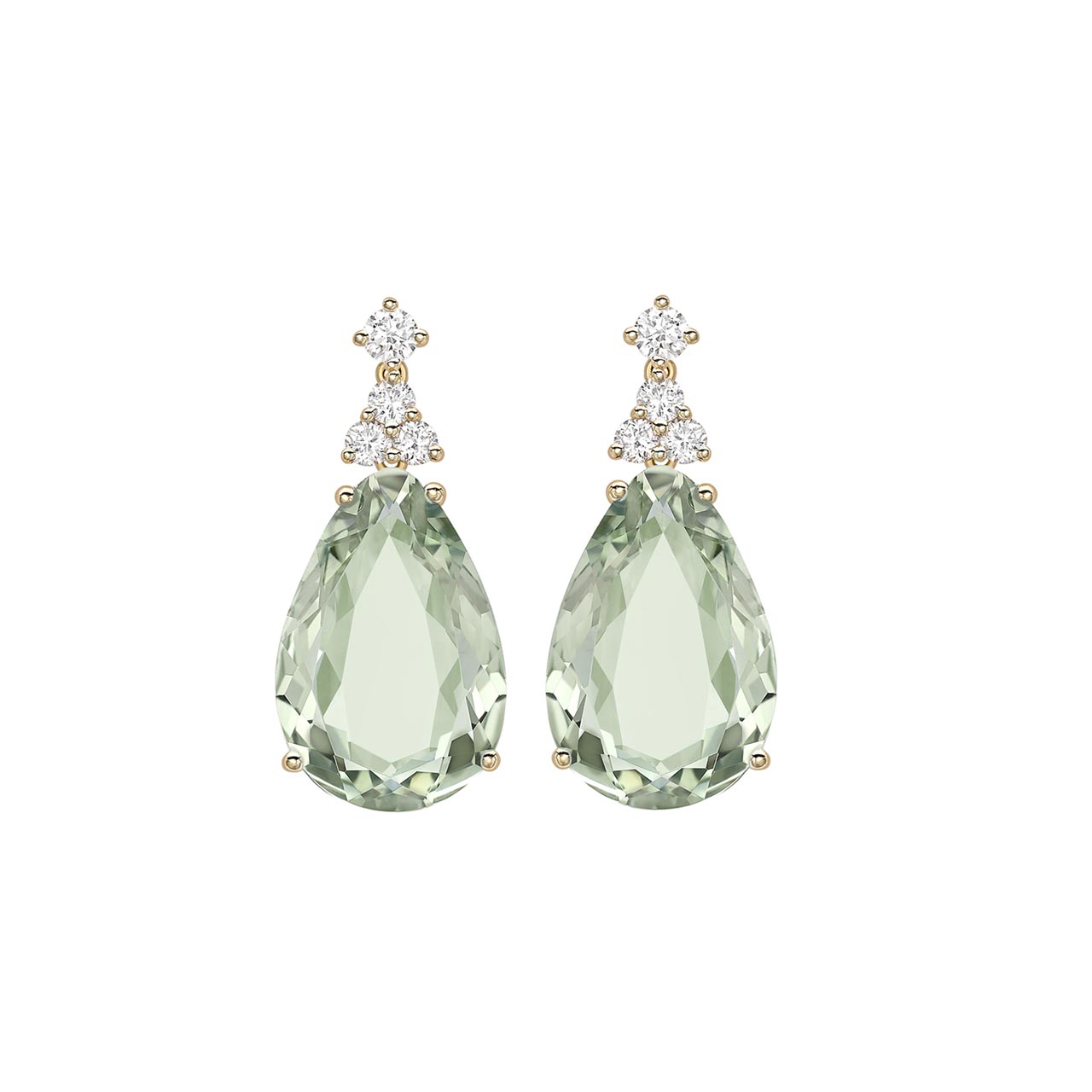 Kiki McDonough Candy Mini Green Amethyst and Diamond Earrings — UFO No More