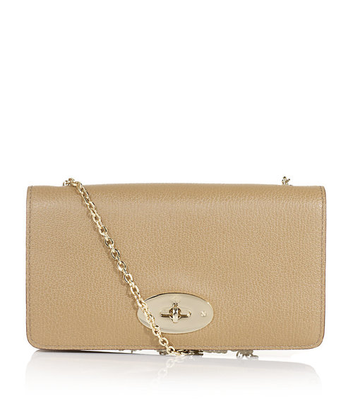 Mulberry Bayswater Clutch in Praline Suede — UFO No More