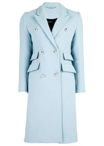 Matthew Williamson Opal Wool Double Breasted Coat
