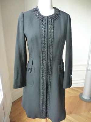 By Malene Birger Trimmed Flare Coat