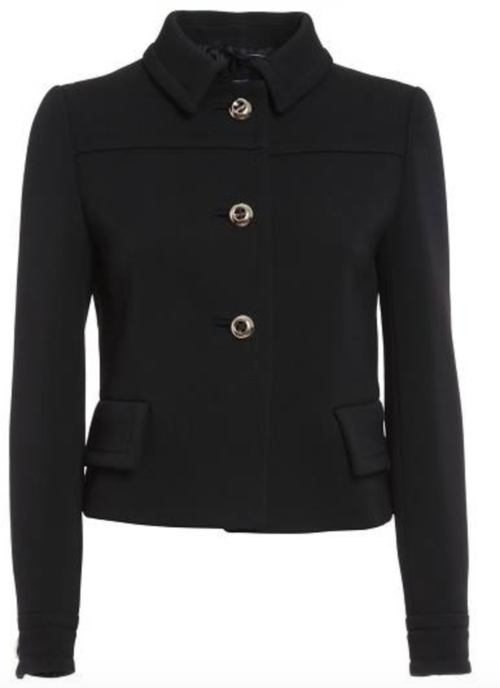 Prada Gabardine Wool Jacket in White