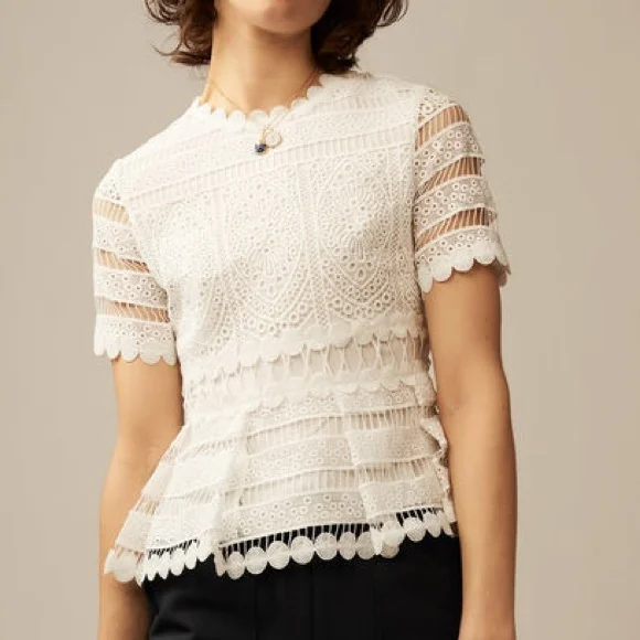 Maje Loseray Embroidered Lace Top