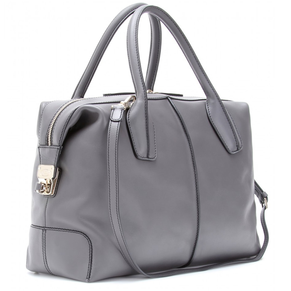 Tod's D-Styling Medium Bauletto Bag in Grey Leather — UFO No More