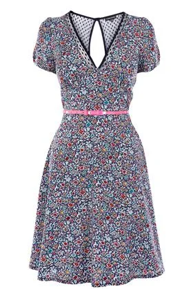 Warehouse Floral Tea Dress